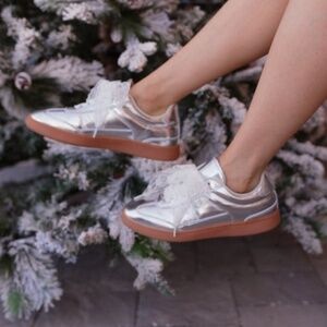 Lace Up Ribbon Sneakers - Current Trend
